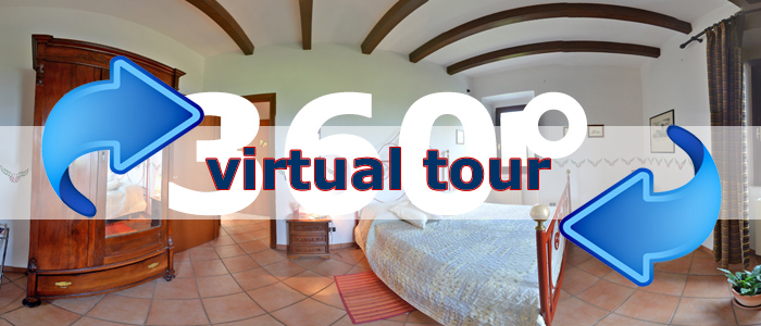 Click per visualizzare il Virtual Tour di Il Casino Rosso Agriturismo